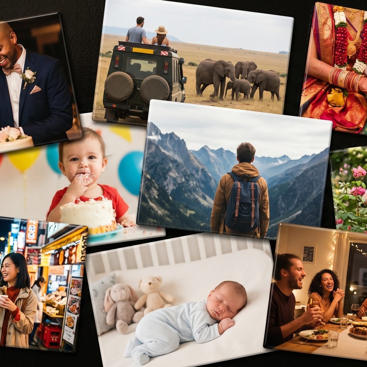 Rectangle 2x3 inch custom photo magnets